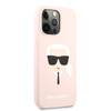 Karl Lagerfeld Silicone Ikonik Karl`s Head - Etui iPhone 13 (różowy)